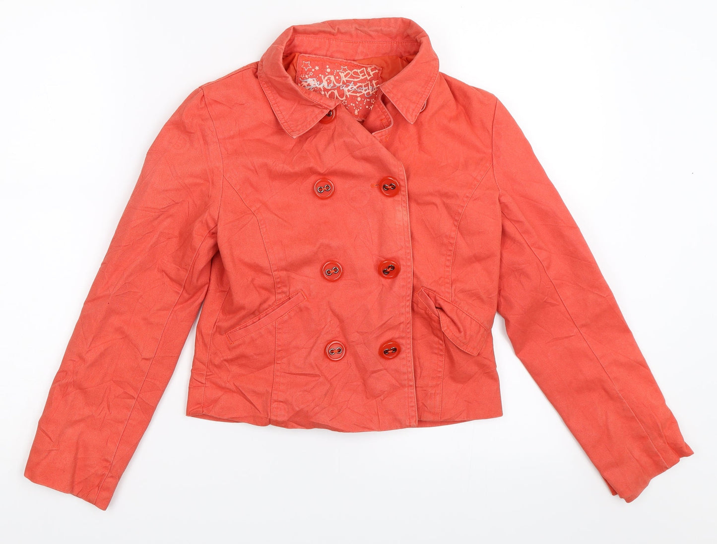 New Look Girls Orange   Jacket  Size 11-12 Years