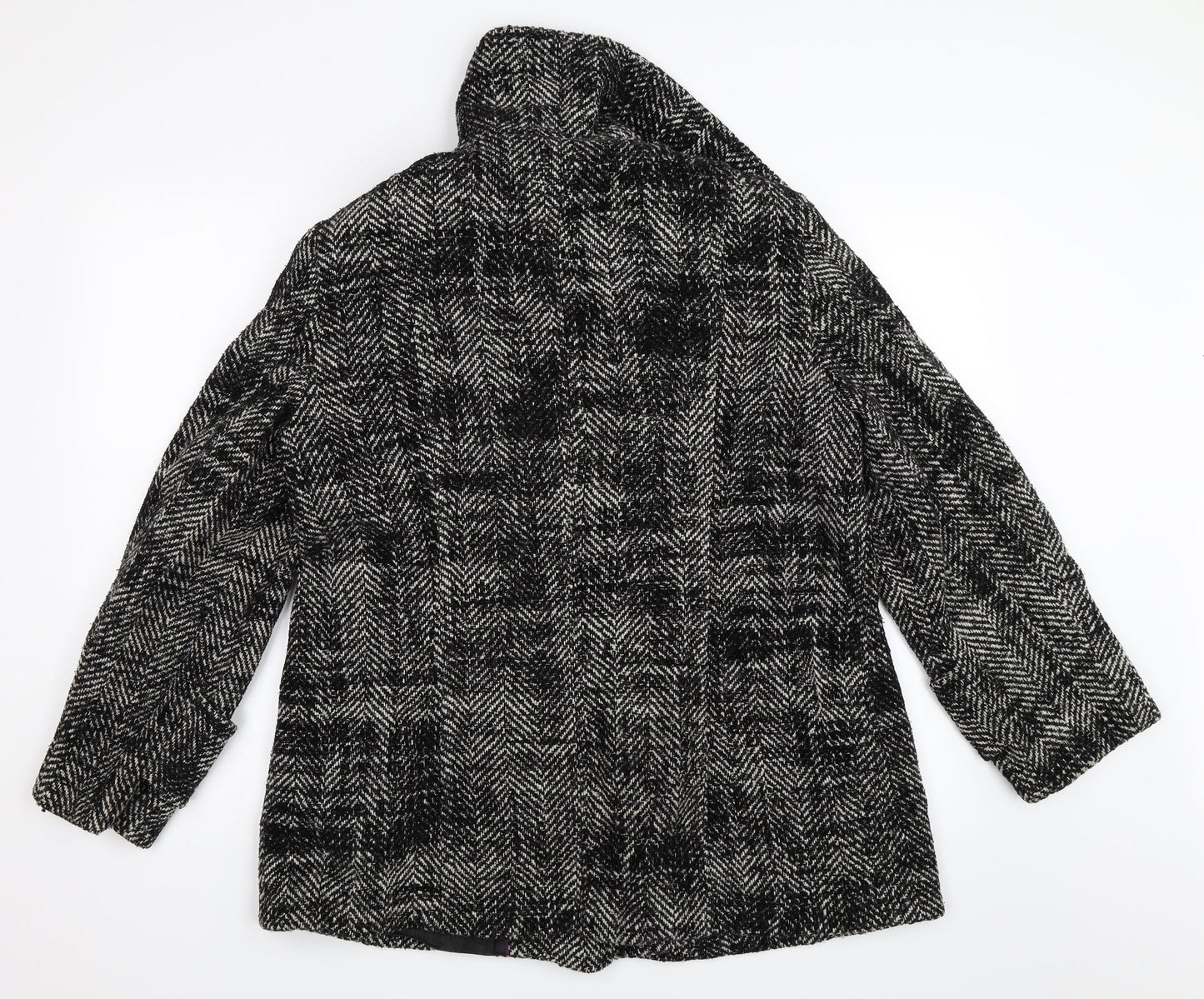 Barbara Lebek Womens Black   Overcoat Coat Size 16