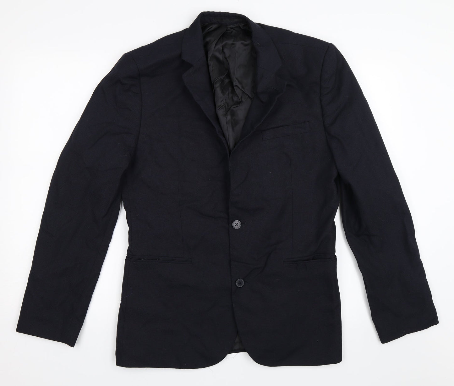 Mens UK Size 40 Topman Regular Blue Suit Jacket