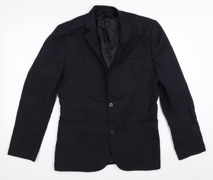 Mens UK Size 40 Topman Regular Blue Suit Jacket