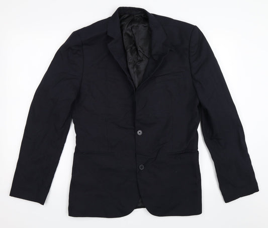 Mens UK Size 40 Topman Regular Blue Suit Jacket