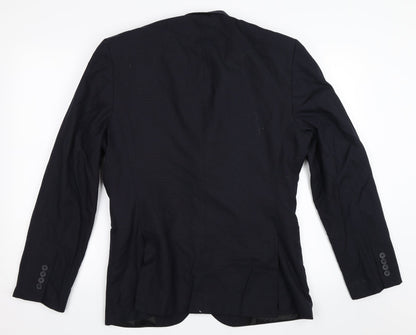 Mens UK Size 40 Topman Regular Blue Suit Jacket