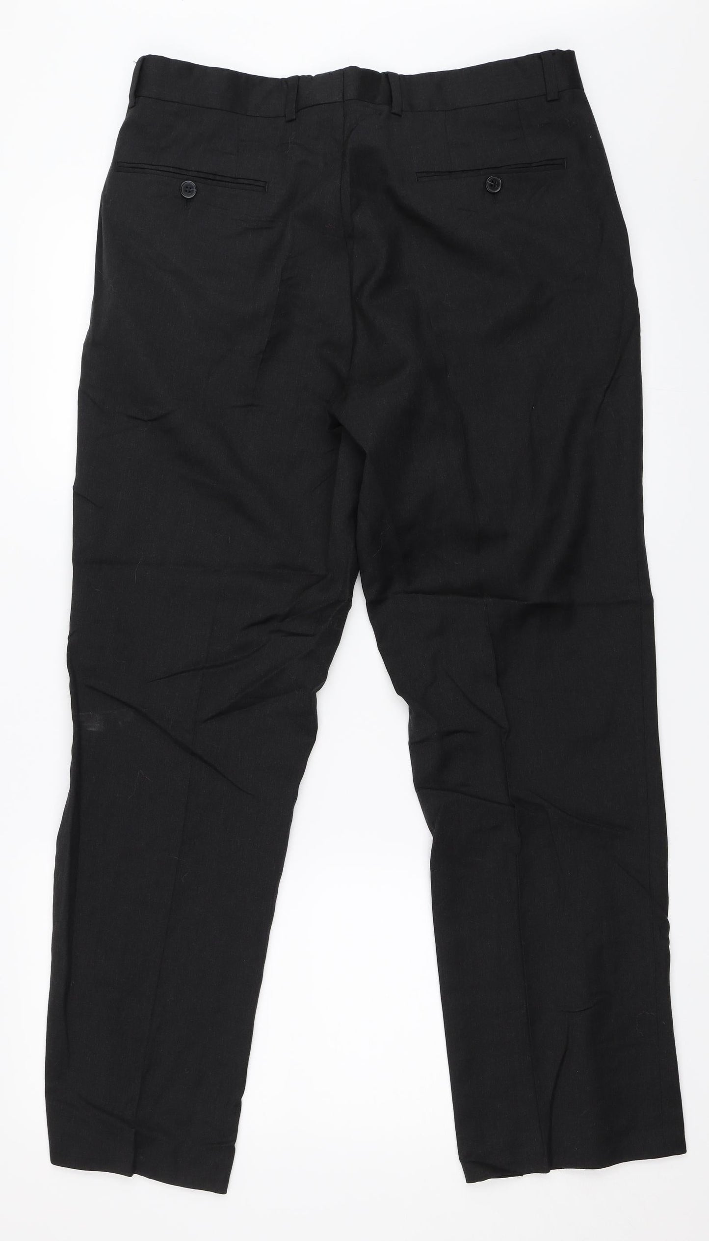 Preworn Mens Black   Trousers  Size 34 in L30 in