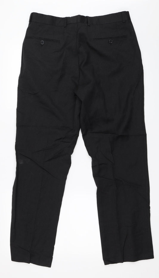 Preworn Mens Black   Trousers  Size 34 in L30 in