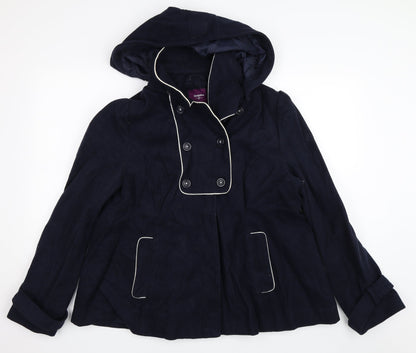 Womens UK Size 18 New Look Blue Overcoat