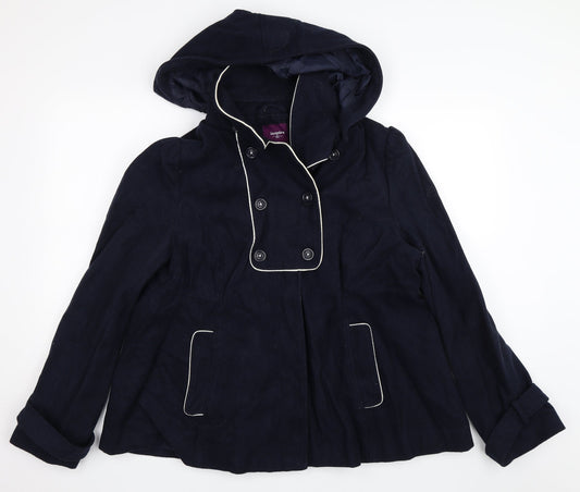 Womens UK Size 18 New Look Blue Overcoat