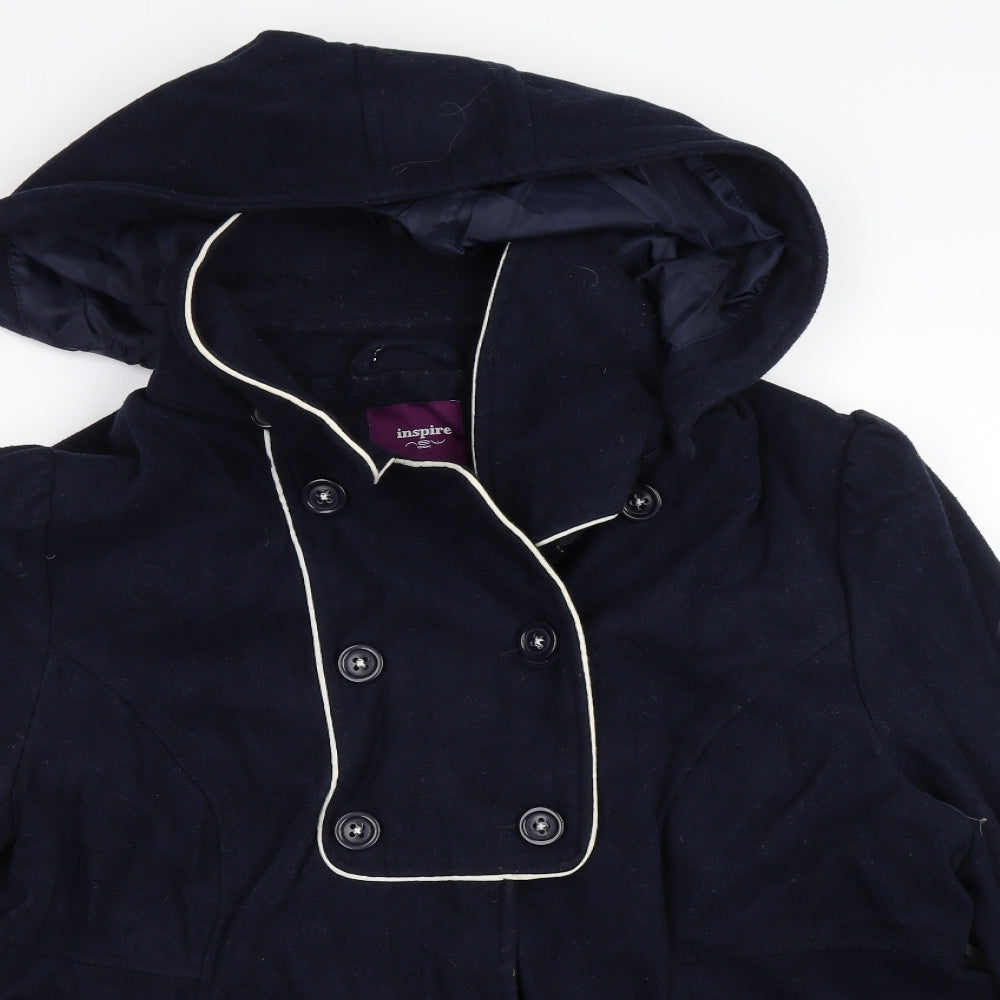 Womens UK Size 18 New Look Blue Overcoat