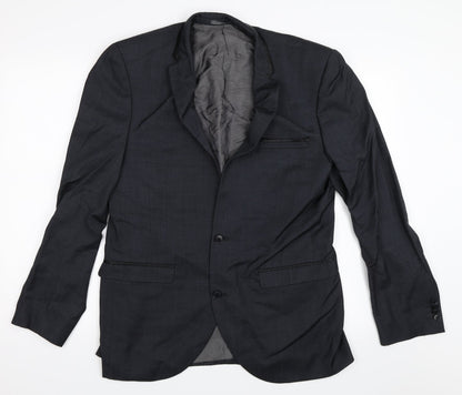 Mens UK Size 40 NEXT Regular Black Suit Jacket