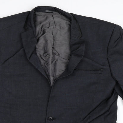 Mens UK Size 40 NEXT Regular Black Suit Jacket