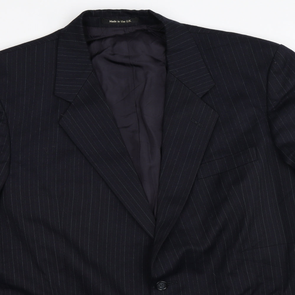 Mens UK Size 44 St Michael Regular Blue Suit Jacket