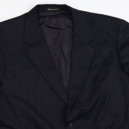 Mens UK Size 44 St Michael Regular Blue Suit Jacket