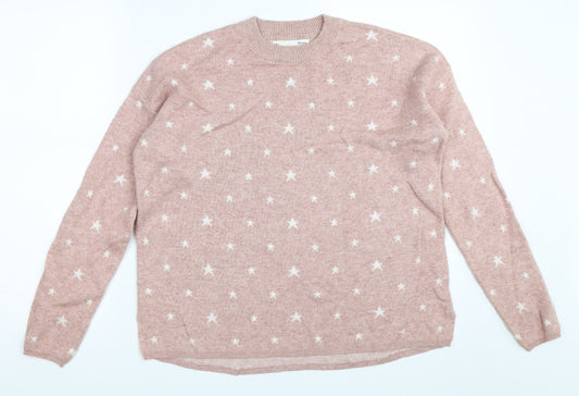 Sfera Womens Pink   Pullover Jumper Size L
