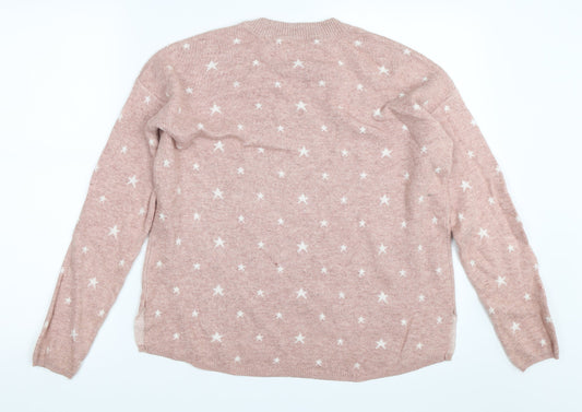 Sfera Womens Pink   Pullover Jumper Size L