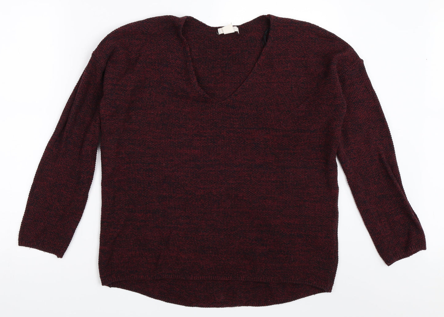 H&M Womens Red   Pullover Jumper Size M