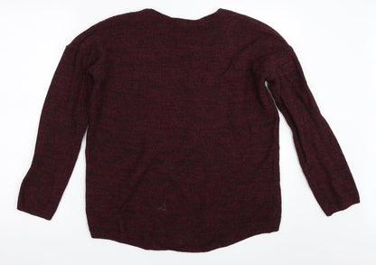 H&M Womens Red   Pullover Jumper Size M