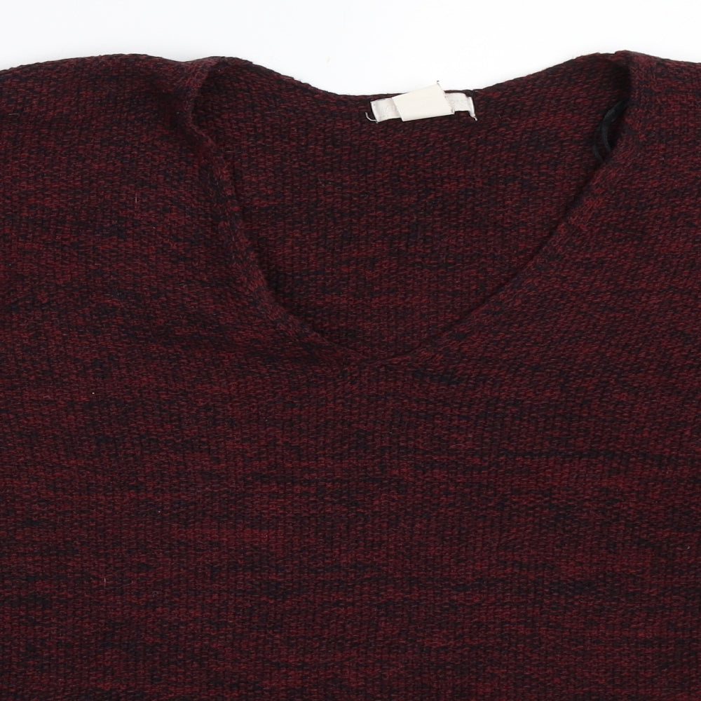 H&M Womens Red   Pullover Jumper Size M