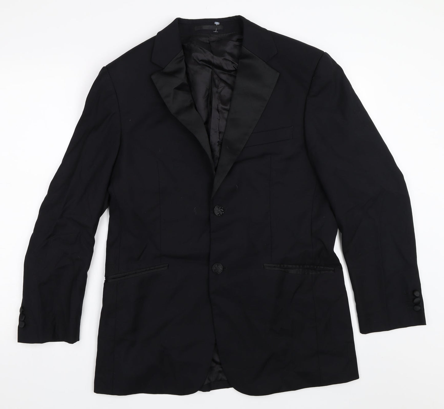 Mens UK Size 38 Preworn Regular Black Suit Jacket