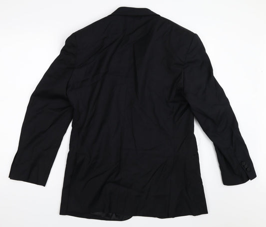 Mens UK Size 38 Preworn Regular Black Suit Jacket