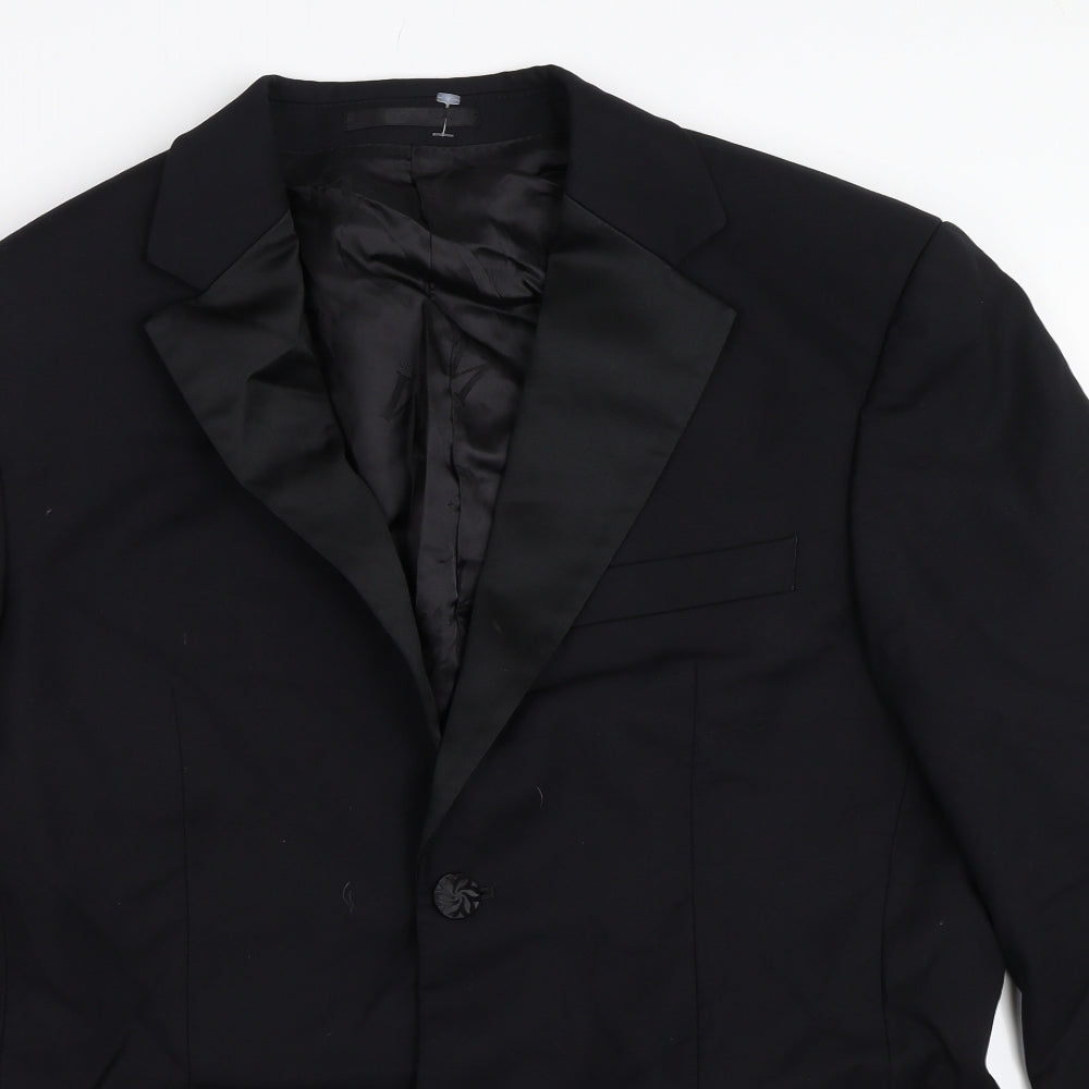 Mens UK Size 38 Preworn Regular Black Suit Jacket