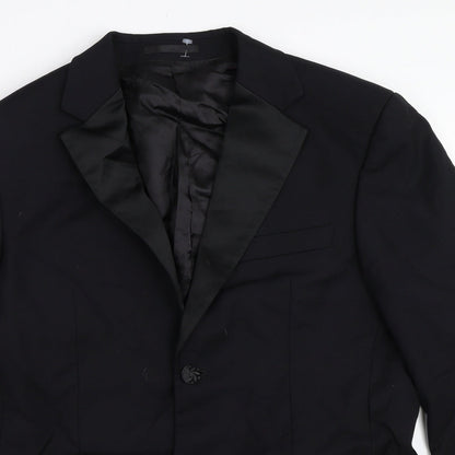 Mens UK Size 38 Preworn Regular Black Suit Jacket