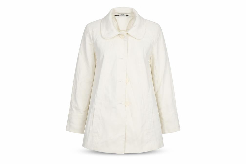 Bonmarché Womens Ivory Overcoat Coat Size 12