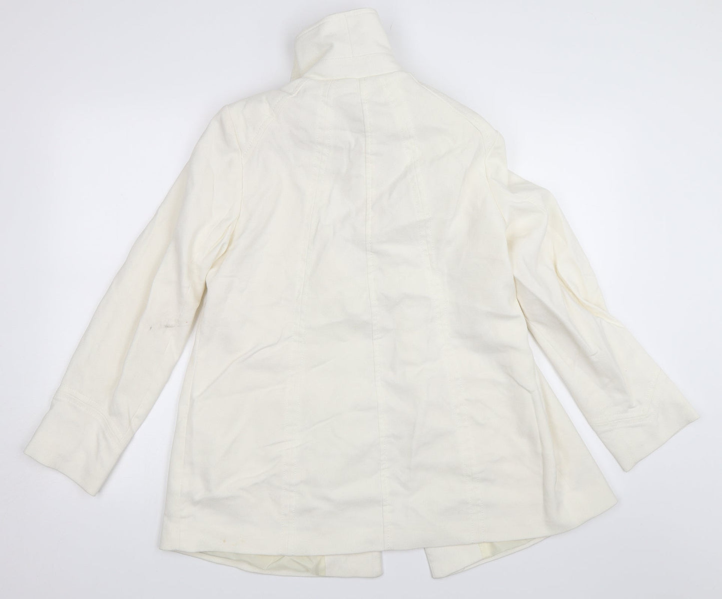 Womens UK Size 12 BM Collection Ivory Overcoat