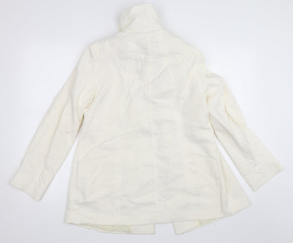 Womens UK Size 12 BM Collection Ivory Overcoat