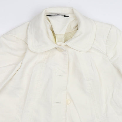 Womens UK Size 12 BM Collection Ivory Overcoat