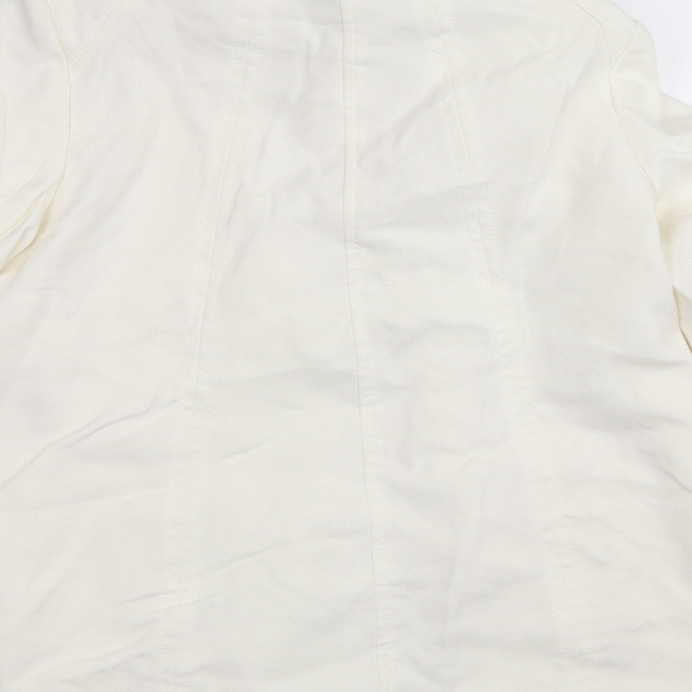Womens UK Size 12 BM Collection Ivory Overcoat