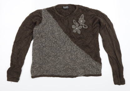 Casamia Womens Brown   Pullover Jumper Size M