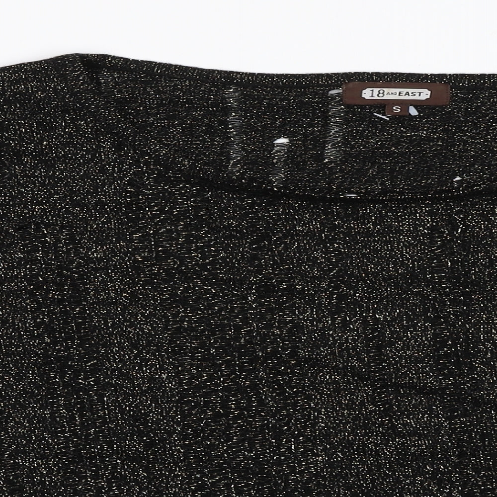 18 & East Womens Black   Pullover Jumper Size S