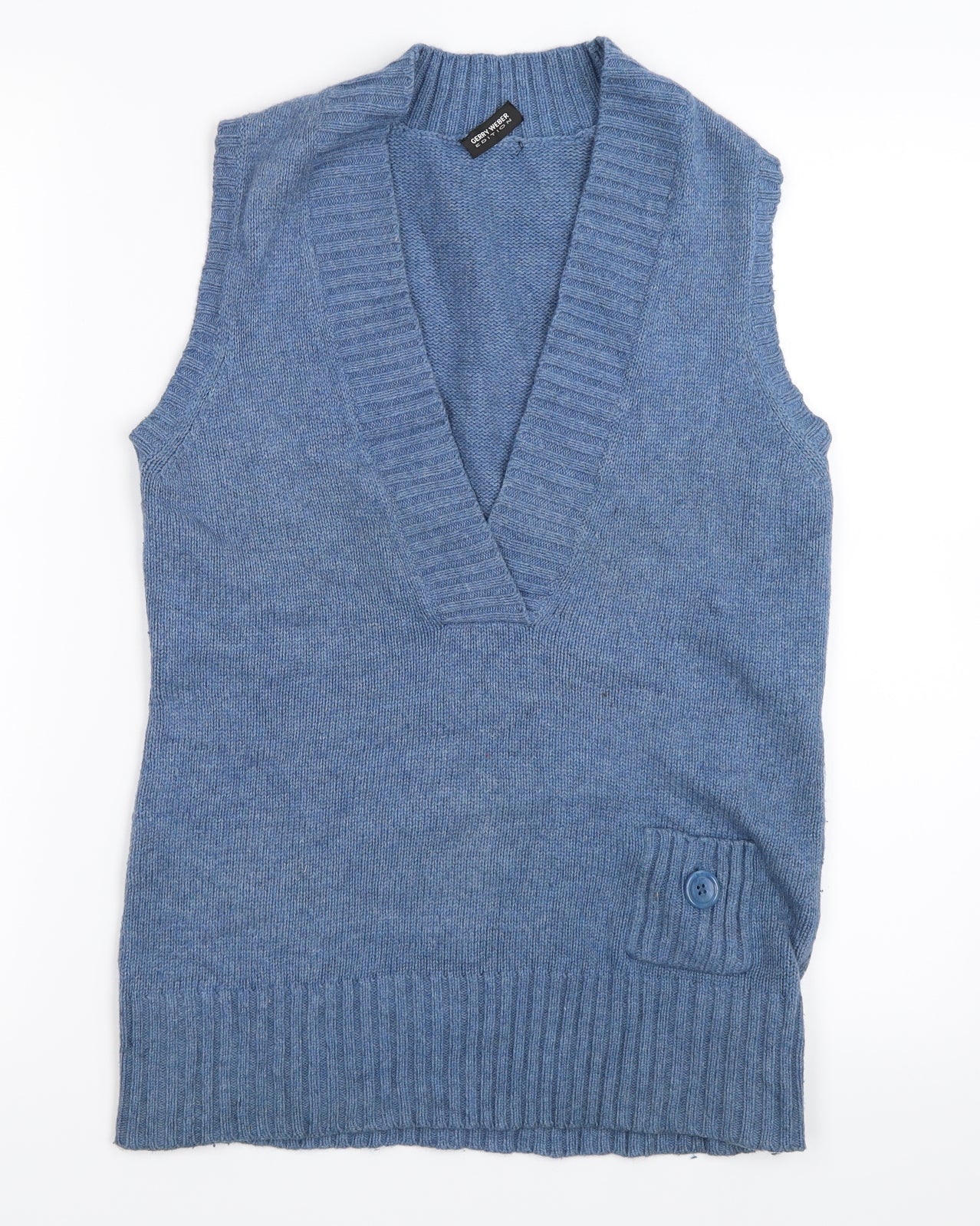 Gerry Weber Womens Blue   Vest Jumper Size 10