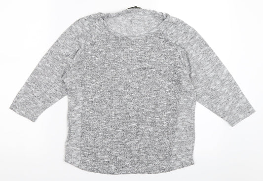 Oasis Womens Grey   Pullover Jumper Size S
