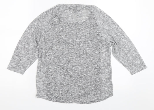 Oasis Womens Grey   Pullover Jumper Size S