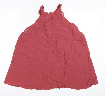 Womens UK Size 14 Warehouse Pink Basic Blouse
