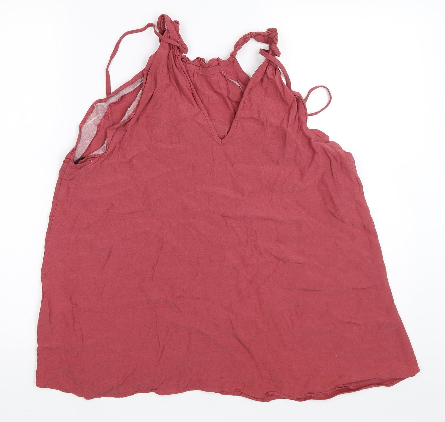 Womens UK Size 14 Warehouse Pink Basic Blouse