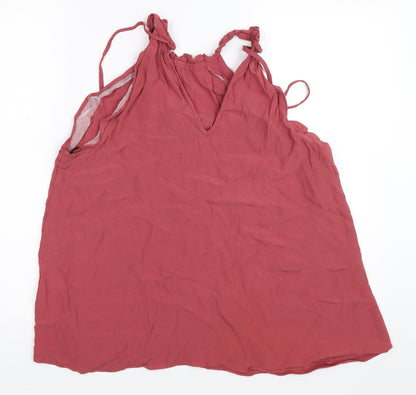 Womens UK Size 14 Warehouse Pink Basic Blouse