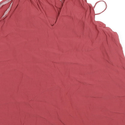 Womens UK Size 14 Warehouse Pink Basic Blouse