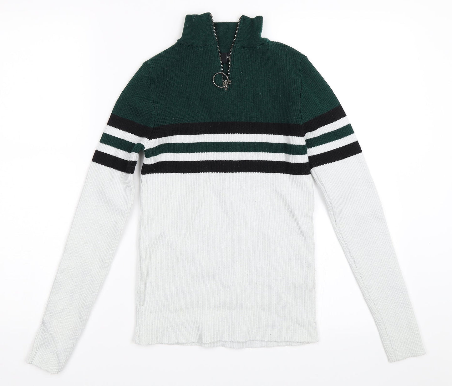 New Look Womens Green   Henley Sweatshirt Size 12