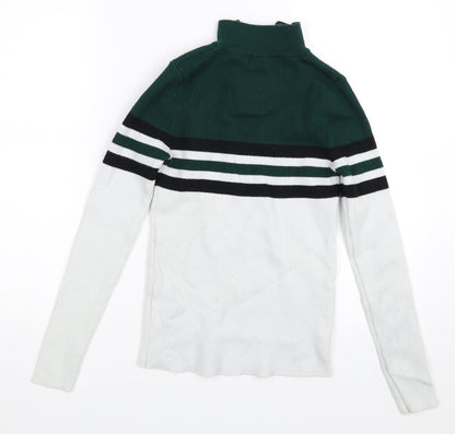 New Look Womens Green   Henley Sweatshirt Size 12