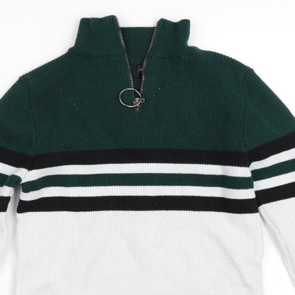 New Look Womens Green   Henley Sweatshirt Size 12