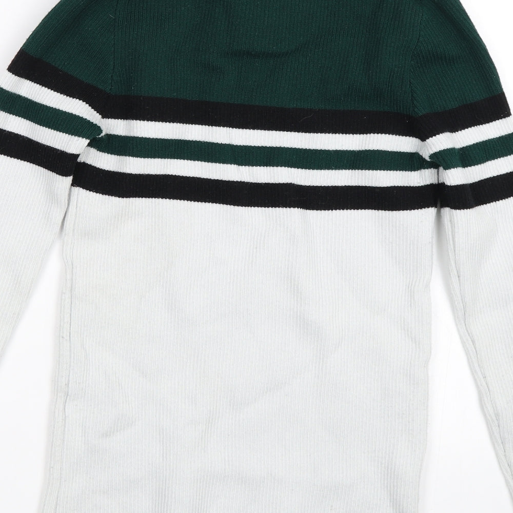 New Look Womens Green   Henley Sweatshirt Size 12