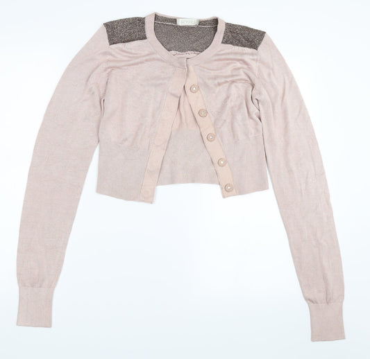 Planet Womens Pink   Cardigan Jumper Size M
