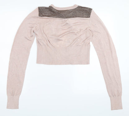Planet Womens Pink   Cardigan Jumper Size M