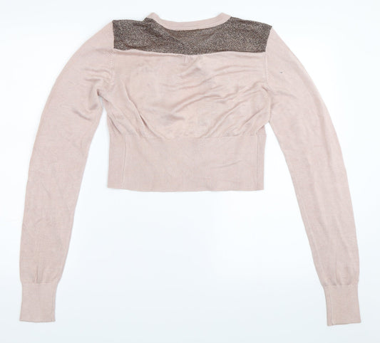 Planet Womens Pink   Cardigan Jumper Size M