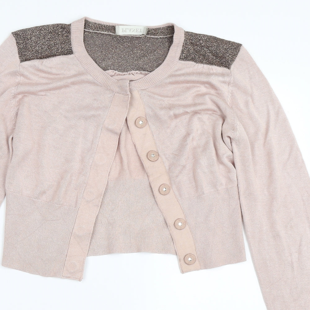 Planet Womens Pink   Cardigan Jumper Size M