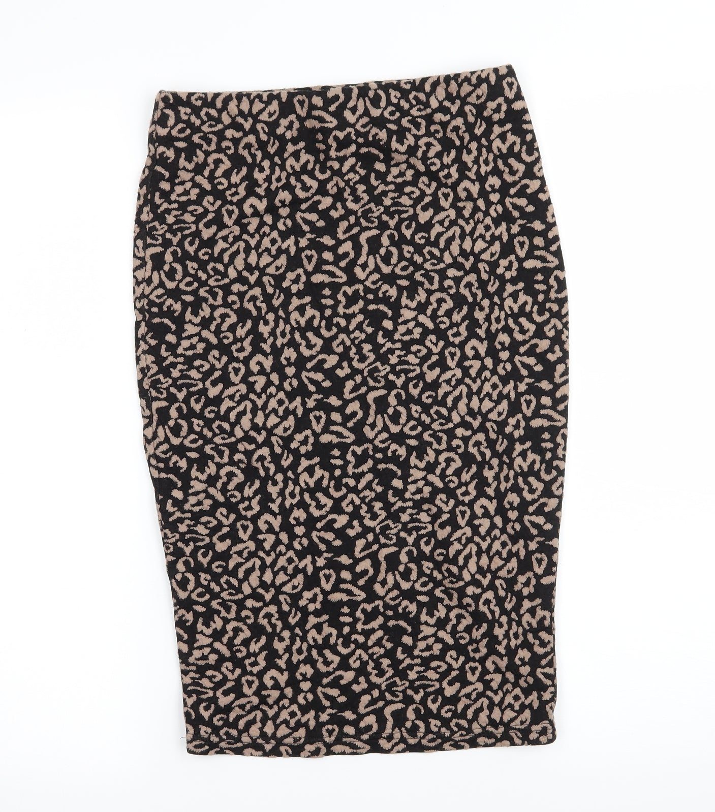 FOREVER 21 Womens Brown  Jersey Straight & Pencil Skirt Size S