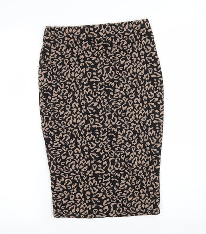 FOREVER 21 Womens Brown  Jersey Straight & Pencil Skirt Size S