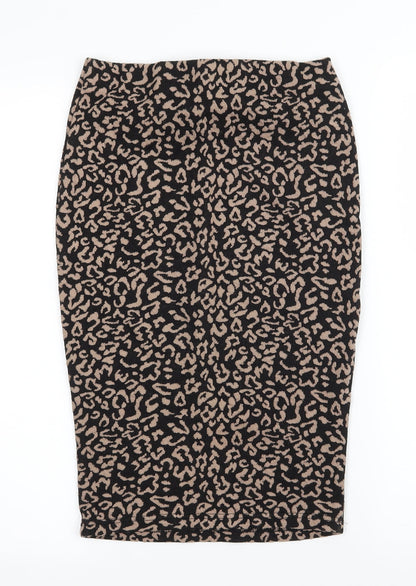 FOREVER 21 Womens Brown  Jersey Straight & Pencil Skirt Size S