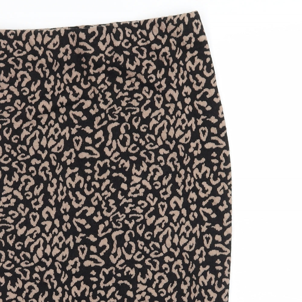 FOREVER 21 Womens Brown  Jersey Straight & Pencil Skirt Size S